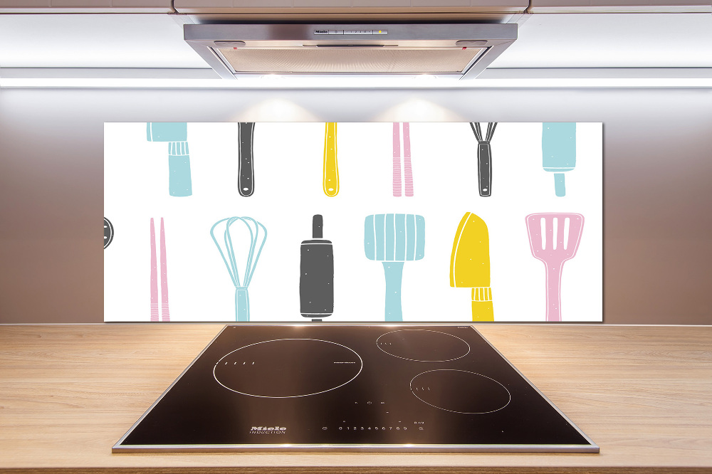 Glass splashback Kitchen tools