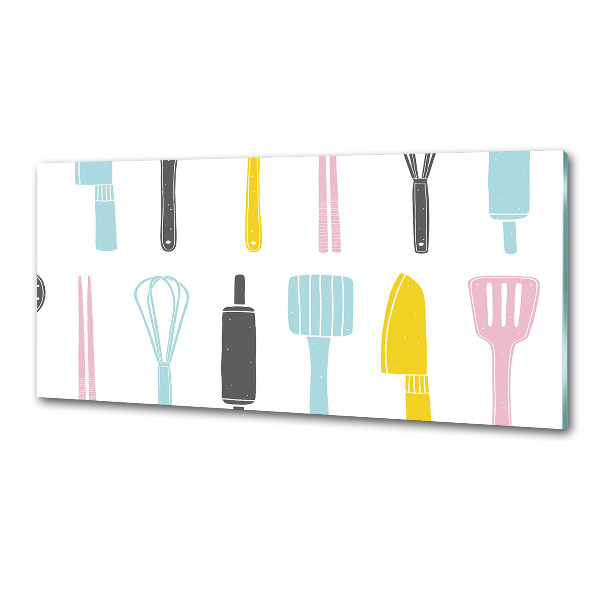 Glass splashback Kitchen tools