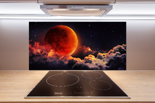 Cooker splashback Moon eclipse