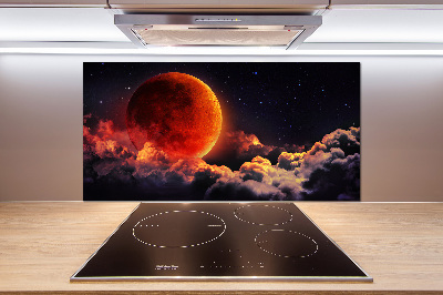 Cooker splashback Moon eclipse