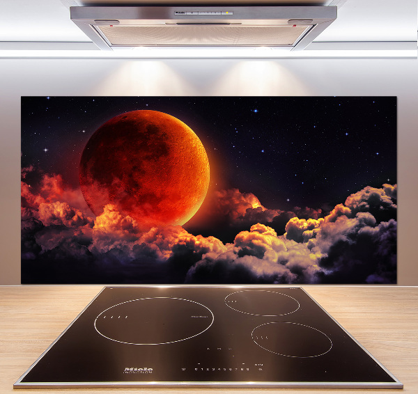 Cooker splashback Moon eclipse