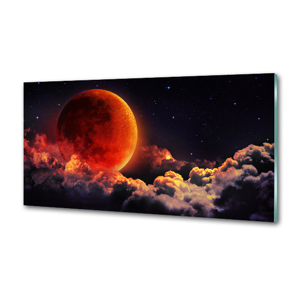 Cooker splashback Moon eclipse