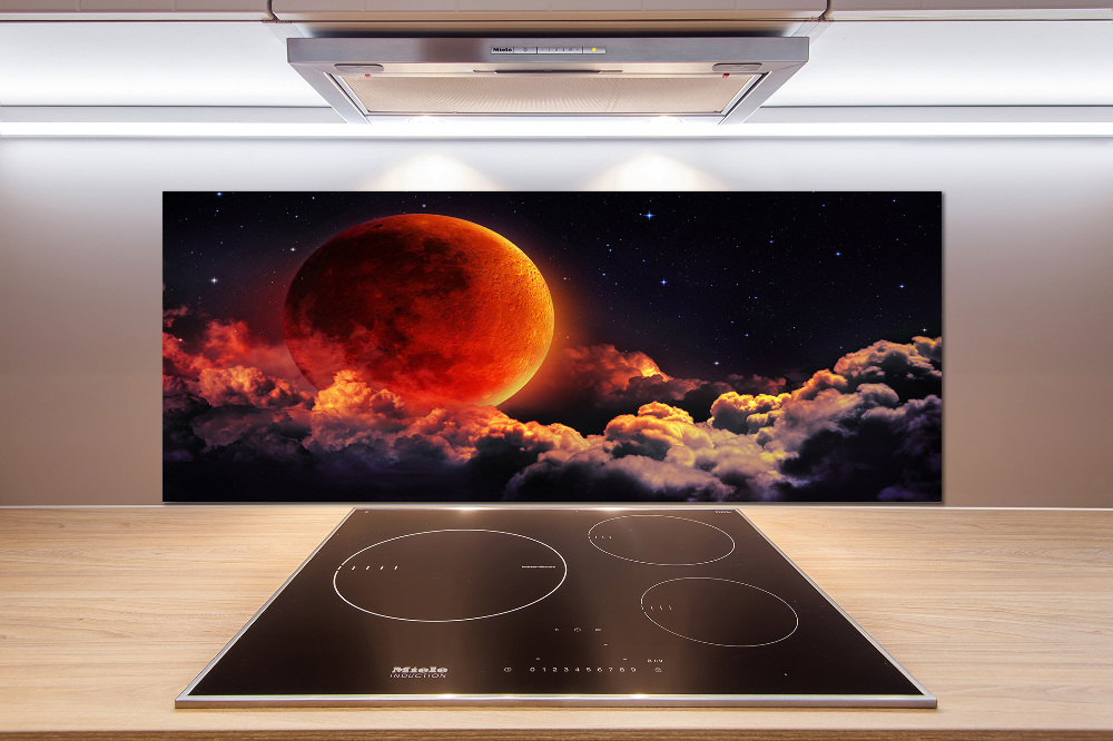 Cooker splashback Moon eclipse