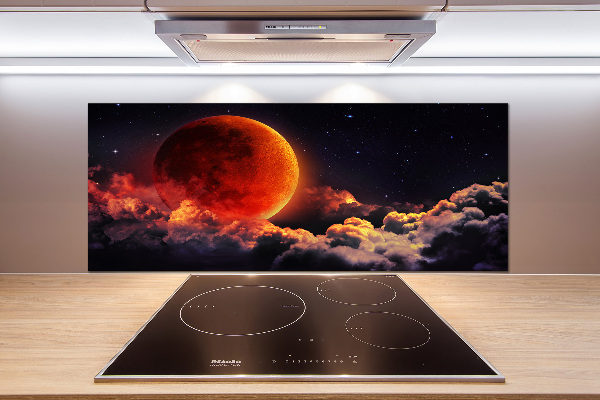 Cooker splashback Moon eclipse