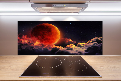 Cooker splashback Moon eclipse