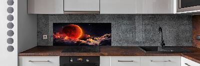 Cooker splashback Moon eclipse