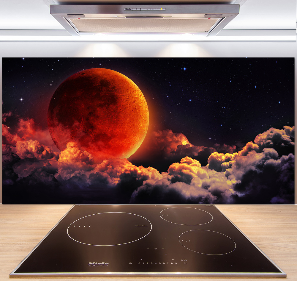 Cooker splashback Moon eclipse