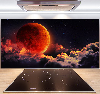 Cooker splashback Moon eclipse