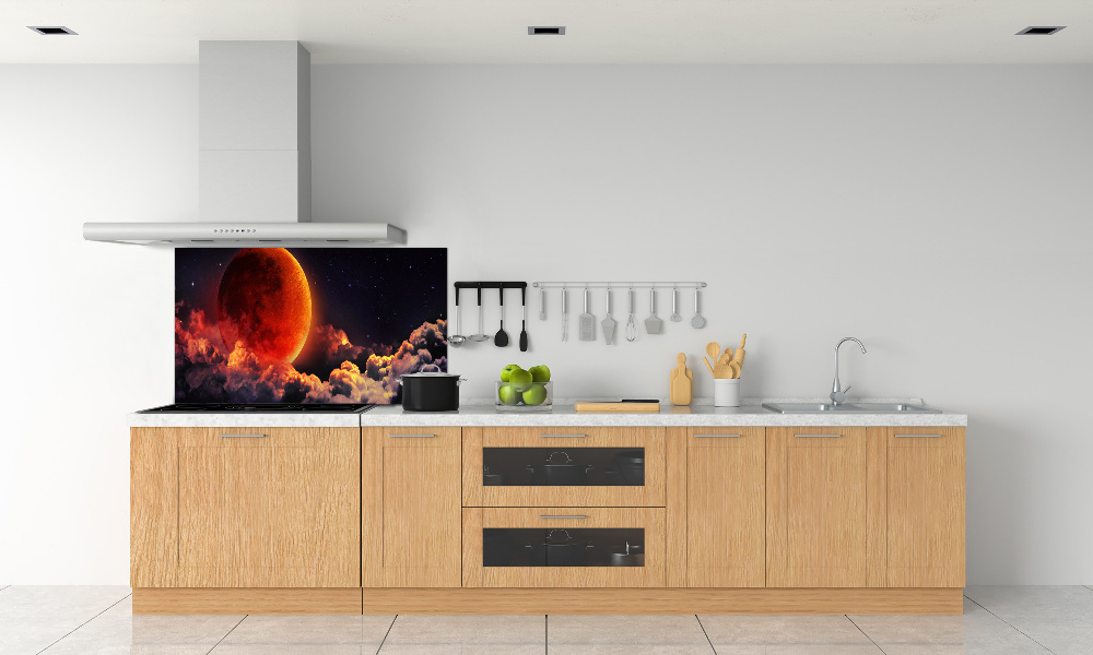 Cooker splashback Moon eclipse