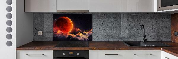 Cooker splashback Moon eclipse