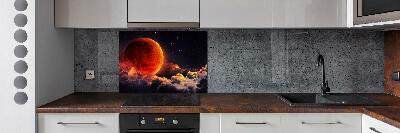 Cooker splashback Moon eclipse