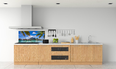 Cooker splashback Palms on Bora Bora