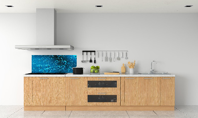 Glass splashback Bubbles under water