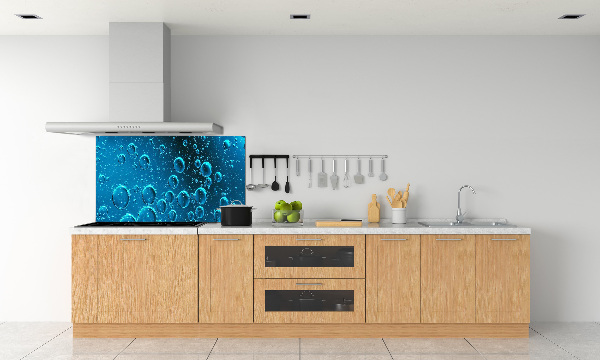 Glass splashback Bubbles under water