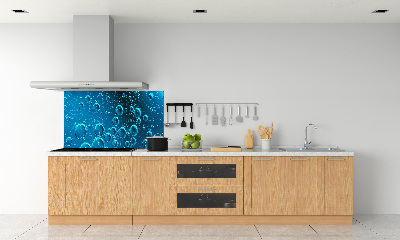 Glass splashback Bubbles under water