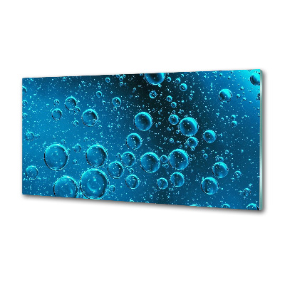 Glass splashback Bubbles under water