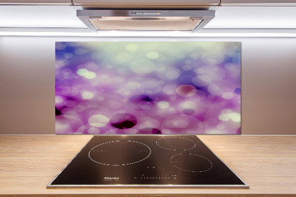 Kitchen splashback Purple wheels