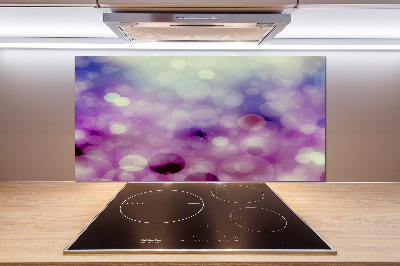 Kitchen splashback Purple wheels