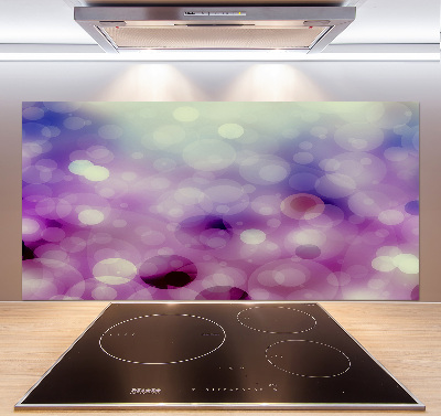 Kitchen splashback Purple wheels