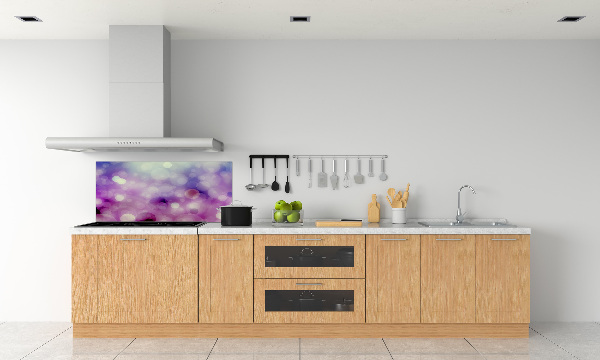 Kitchen splashback Purple wheels