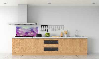 Kitchen splashback Purple wheels