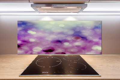 Kitchen splashback Purple wheels