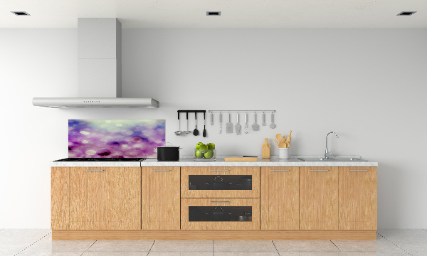 Kitchen splashback Purple wheels