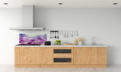 Kitchen splashback Purple wheels