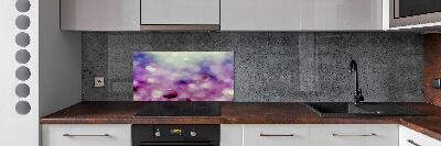 Kitchen splashback Purple wheels