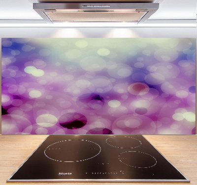 Kitchen splashback Purple wheels