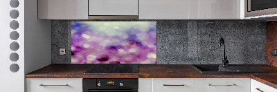 Kitchen splashback Purple wheels