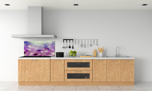 Kitchen splashback Purple wheels