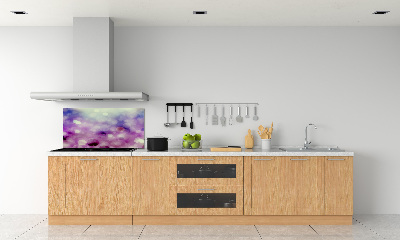 Kitchen splashback Purple wheels