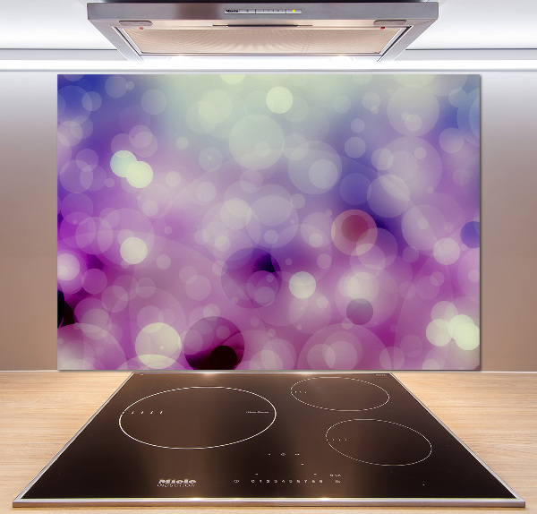 Kitchen splashback Purple wheels