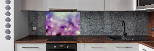 Kitchen splashback Purple wheels