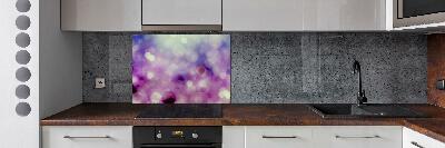 Kitchen splashback Purple wheels