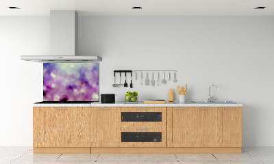 Kitchen splashback Purple wheels