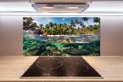 Kitchen splashback Tropical beach