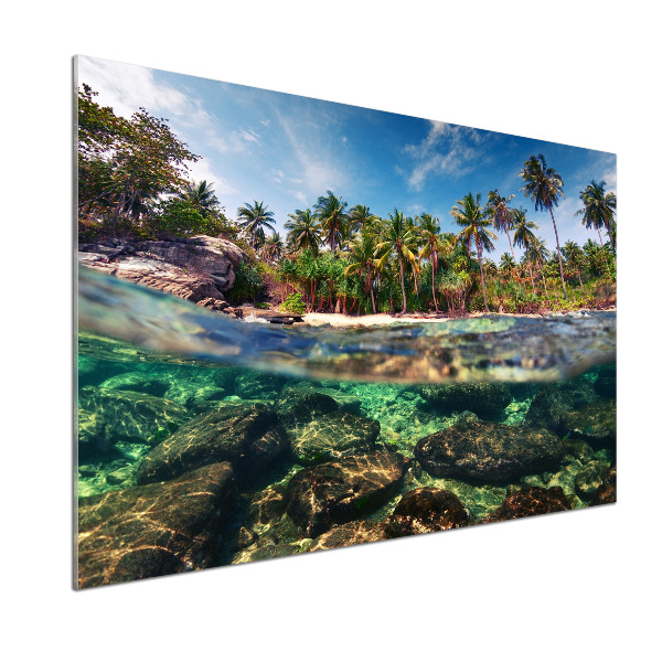 Kitchen splashback Tropical beach