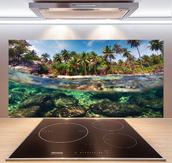 Kitchen splashback Tropical beach