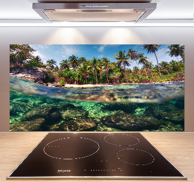 Kitchen splashback Tropical beach