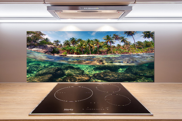 Kitchen splashback Tropical beach