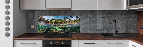 Kitchen splashback Tropical beach