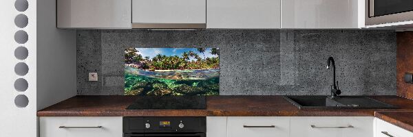 Kitchen splashback Tropical beach