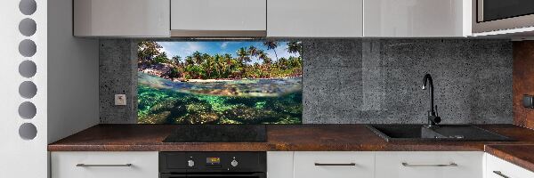 Kitchen splashback Tropical beach