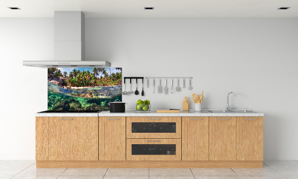 Kitchen splashback Tropical beach