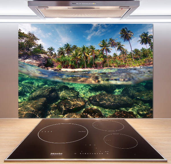 Kitchen splashback Tropical beach