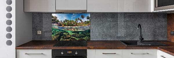 Kitchen splashback Tropical beach