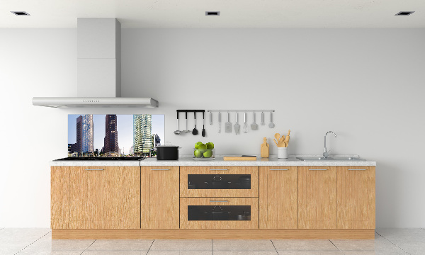 Cooker splashback Skyscrapers