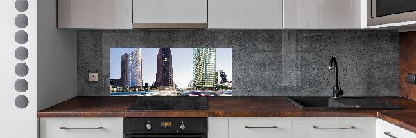 Cooker splashback Skyscrapers